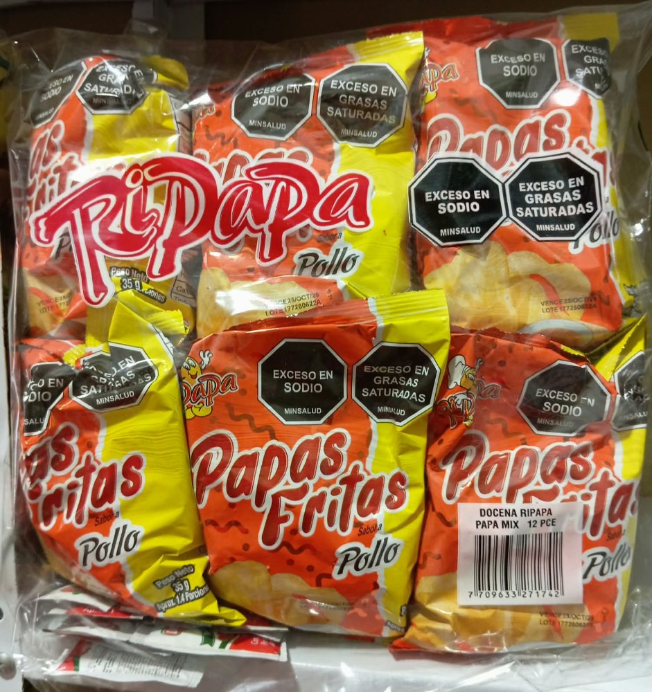 RIPAPA POLLO 35 grs  x 12 unidades