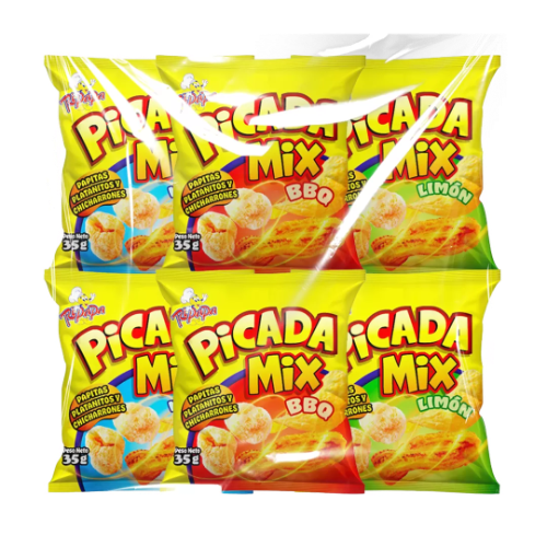 PICADA MIX LIMON X 35 grs   x 12 unidades