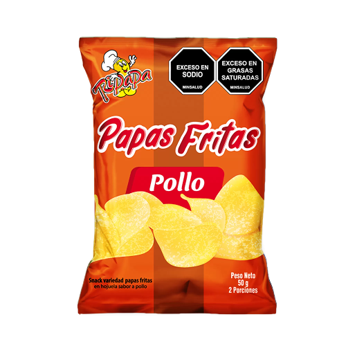 RIPAPA PAPA SABOR POLLO 50 grs unidad