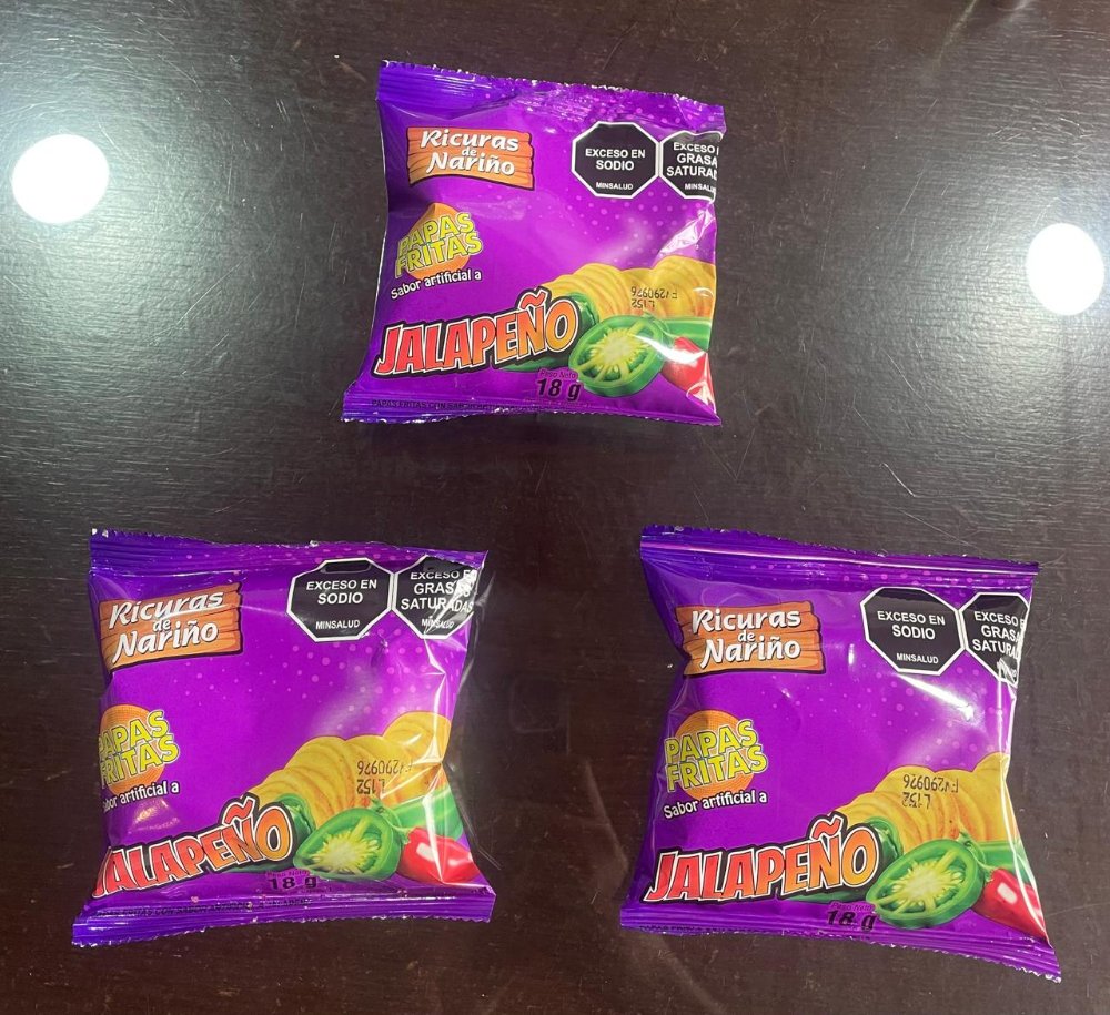 Papa jalapeña picante  18 grs  x 24 unidades Ricuras de Nariño
