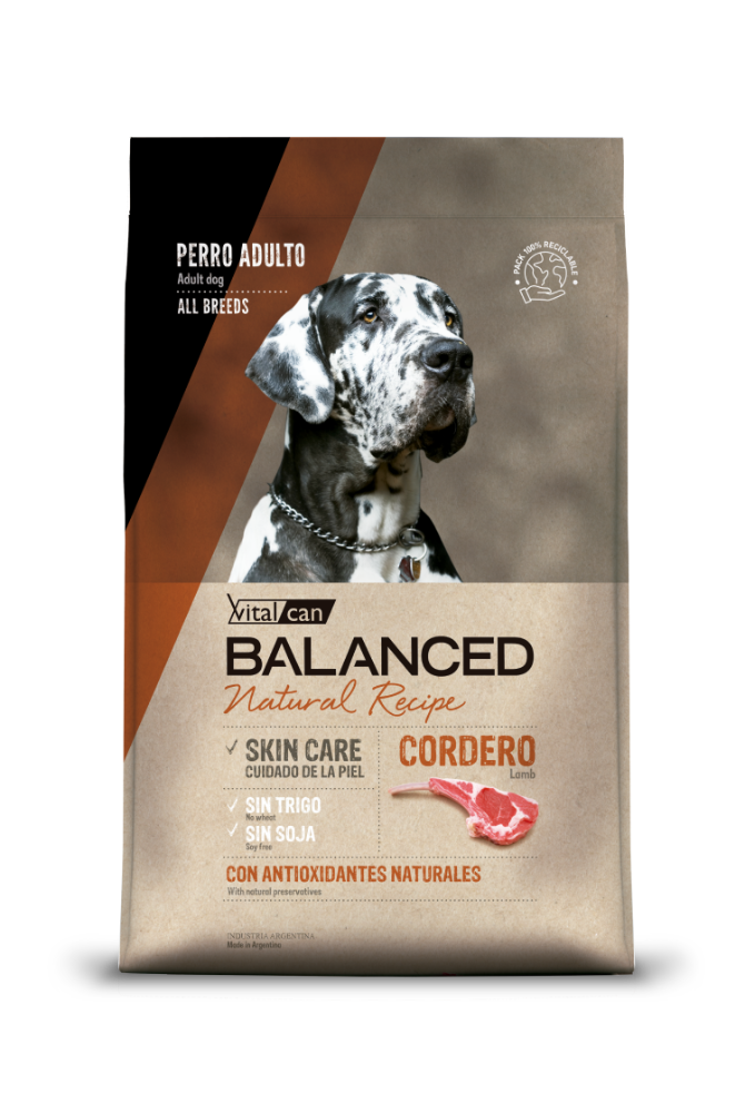 Balanced Natural Recipe Perro Cordero 15+2 Kg