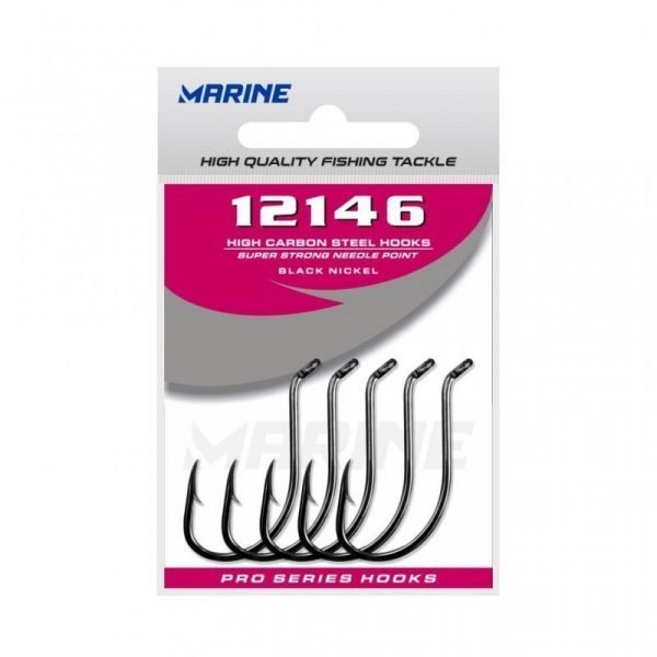 Anzuelo Marine 12146 Negro 6/0 x10