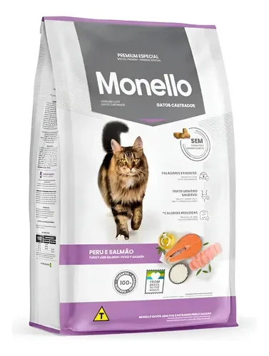 Monello Gatos Castrados Peru y Salmón - 10.1 Kg