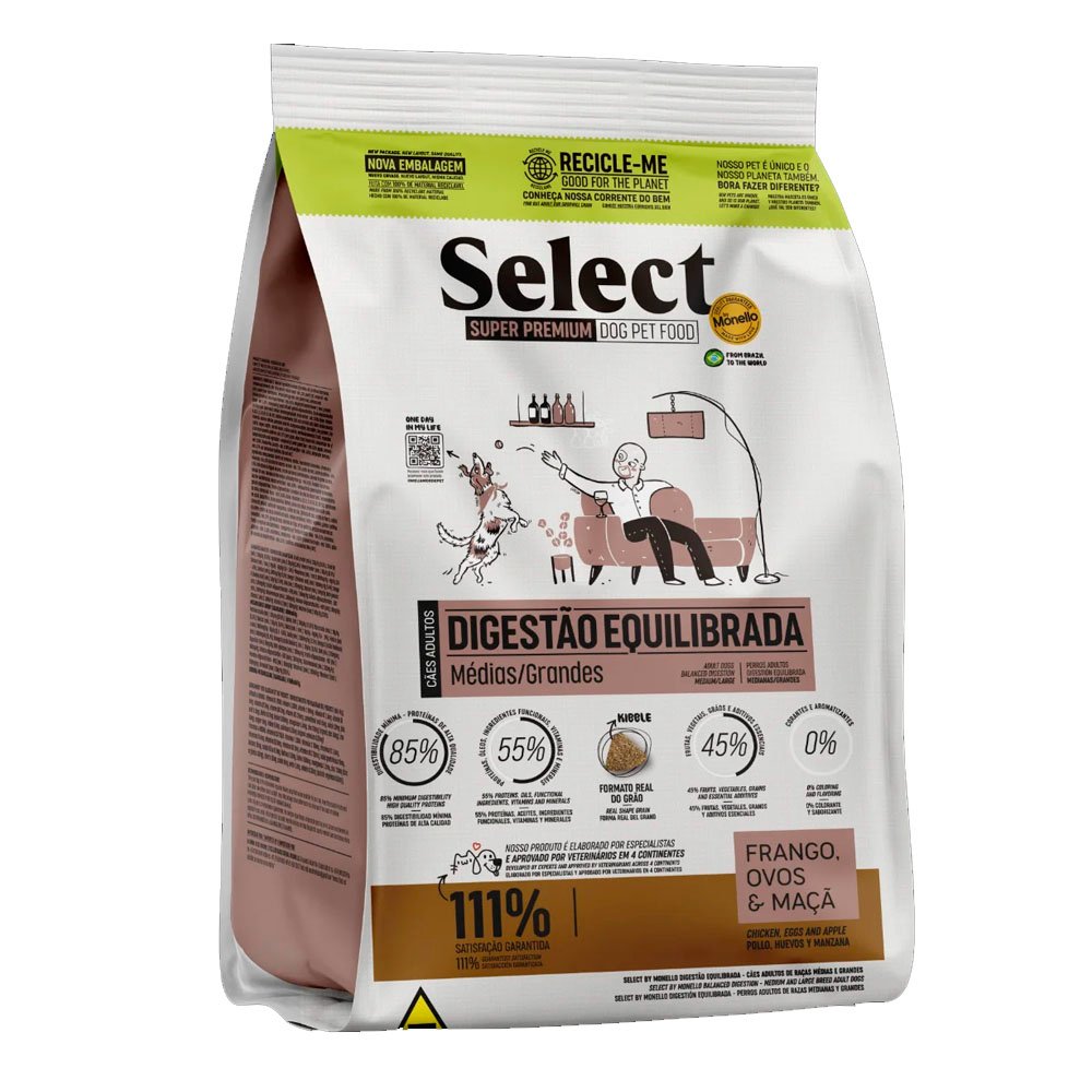 Select Digestión Equilibrada Razas Medianas y Grandes - 15 Kg