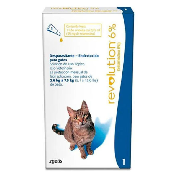 Pipeta Revolution Gato 2.6 - 7.5 Kg
