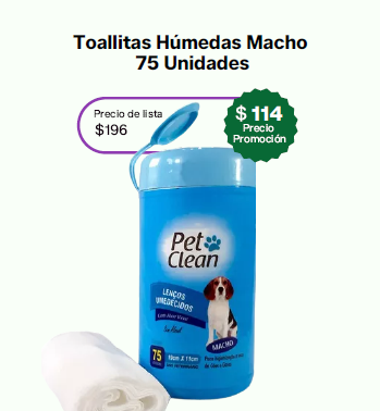 PetClean Pañuelo Húmedo Macho