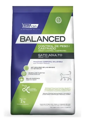 Balanced Cat Control de Peso Castrado 7.5 Kg