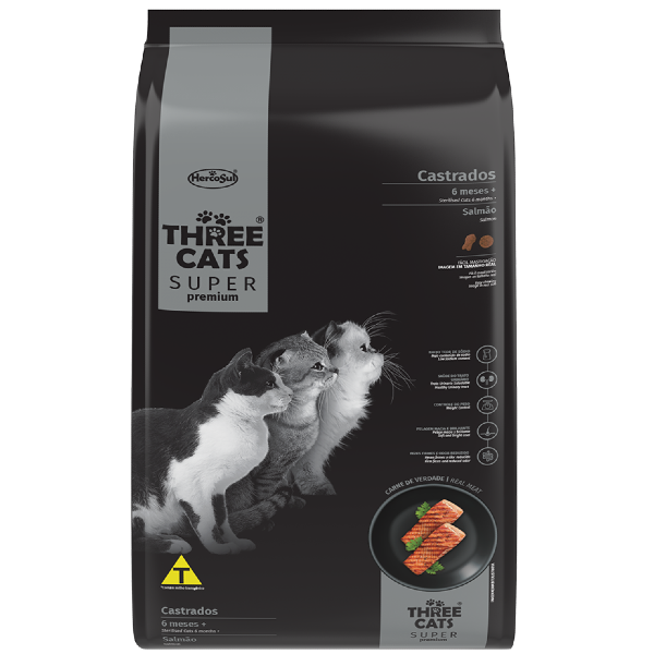 Threecats Super Premium Castrados (Salmón) - 3 Kg