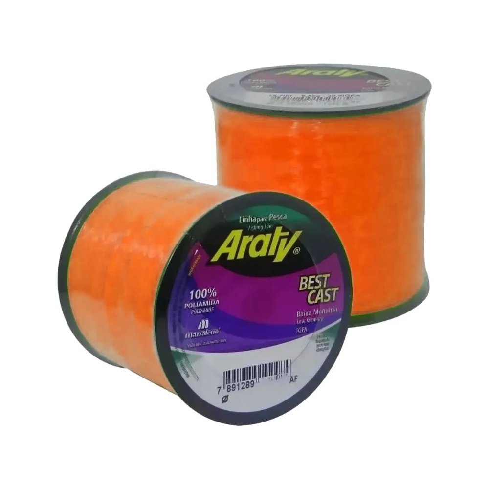 Tanza Araty Bobina 1/4 lb 0.30 mm - Naranja