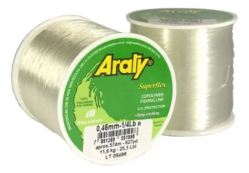 Tanza Araty Superflex 1/4 lb 0.60 mm - Blanca