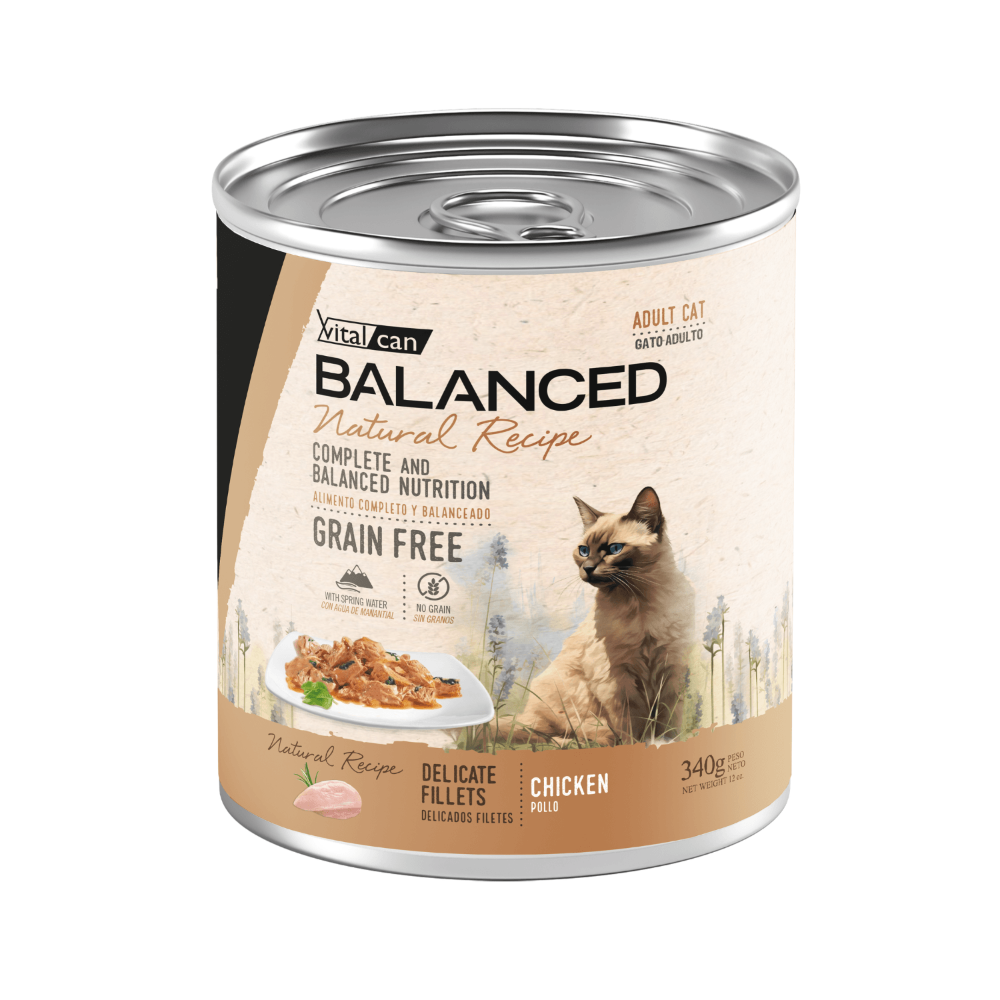 Balanced Natural Recipe Gato Filetes Pollo Adulto 340 gr
