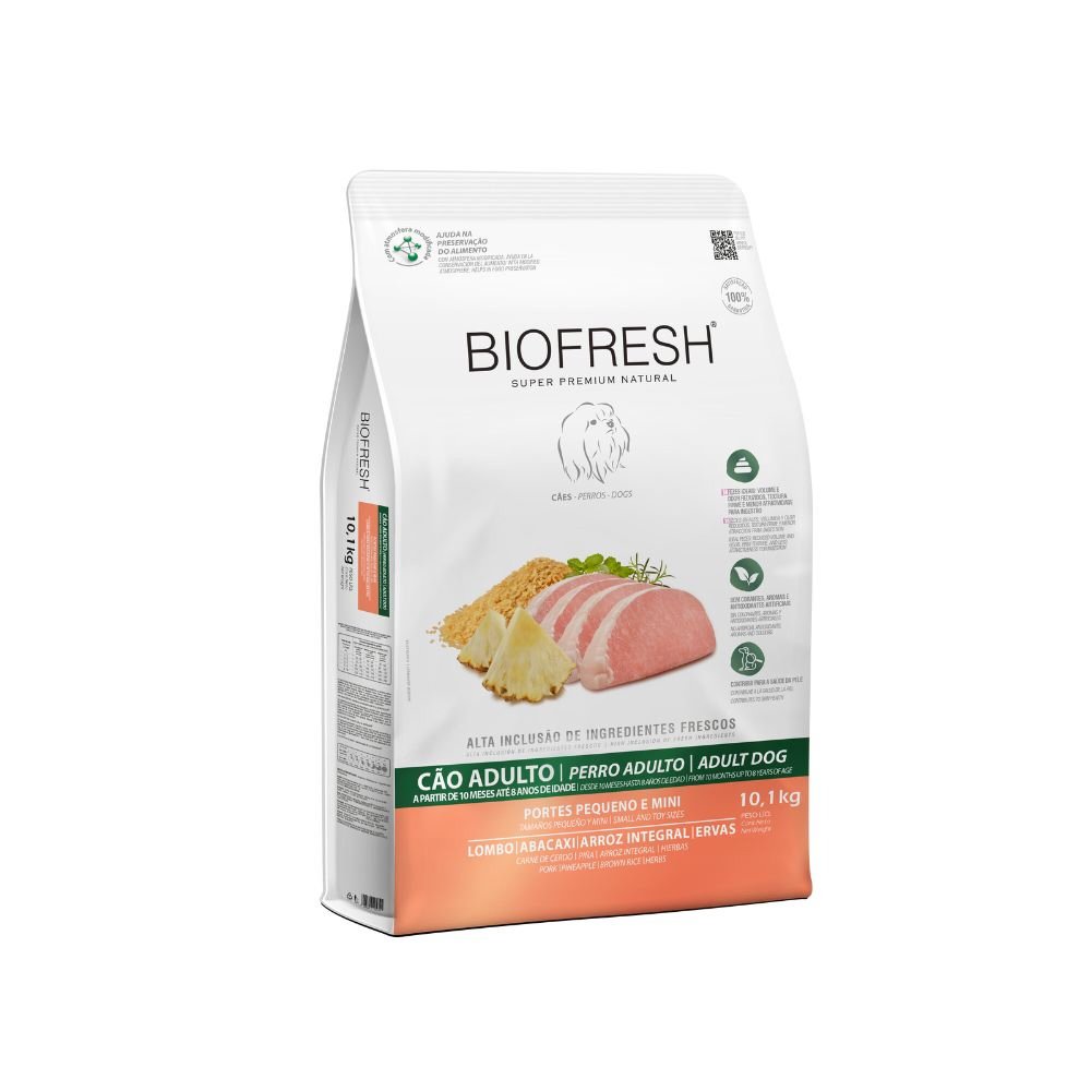 Biofresh Adulto Razas Pequeñas (Cerdo y Ananá) - 3 Kg