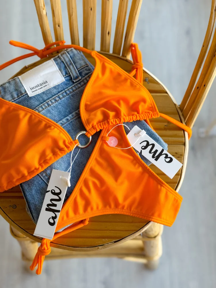 BIKINI SANTORINI - NARANJA - TALLE 4