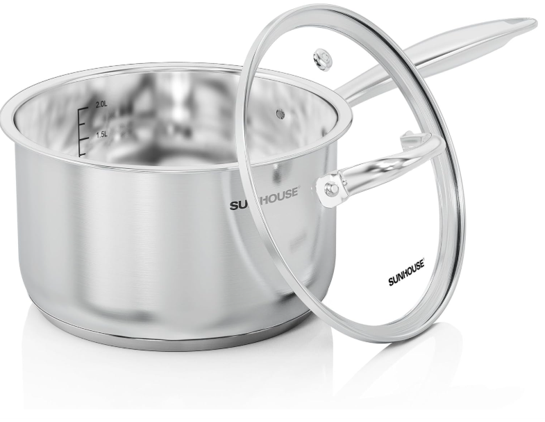 Olla de acero inoxidable triple capa 2.84L