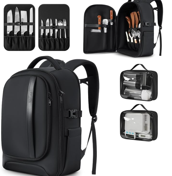 Mochila para cuchillos de chef con bolsillo impermeable
