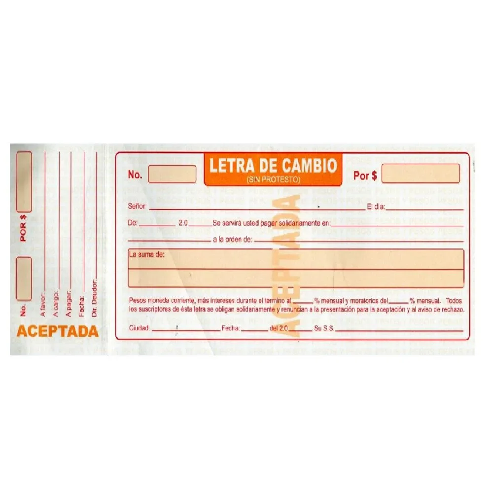 Letra de Cambio Unidad