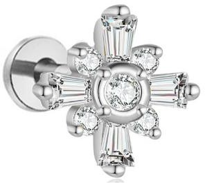 75# Cruz con diamantes
