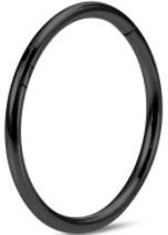 10# Argolla basica negra 1.2*9 mm