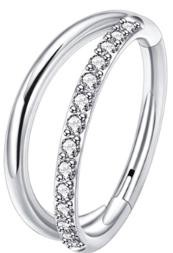 29# Argolla 2 líneas diamantes 1.2*8mm