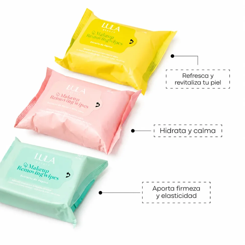 Lulaskin toallitas desmaquillantes x 30 COLAGENO