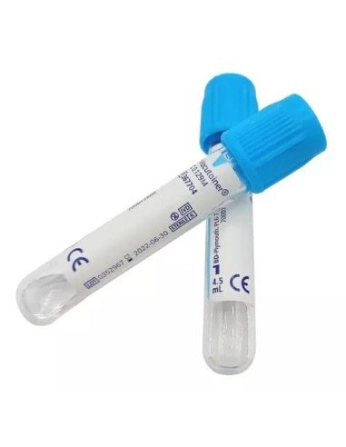 Tubo BD Vacutainer con Citrato de Sodio para Coagulación - Tapón Azul Claro (4.5 ml)