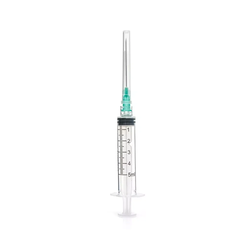 Jeringa Desechable de 5 ml con Aguja 21G