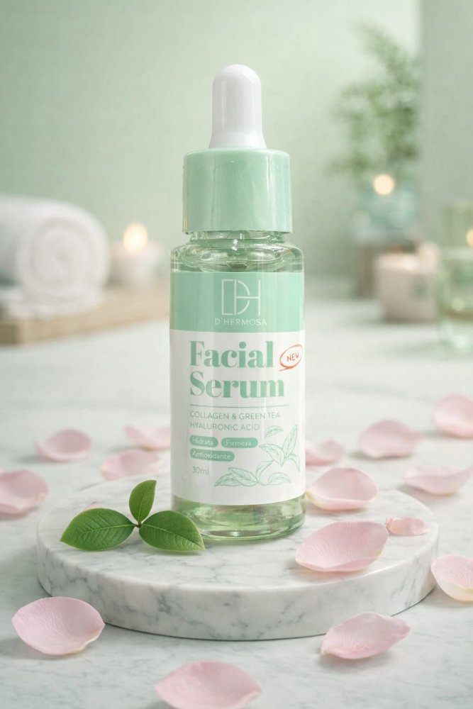 Facial Serum Colágeno & Té Verde – D’Hermosa