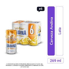 Andina Cerveza Dorada Lata 269 ml