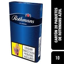 Cigarrillos Rothmans azul x10und