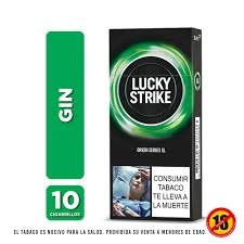 Cigarrillos Lucky Strike Gin XL x 10 Unds