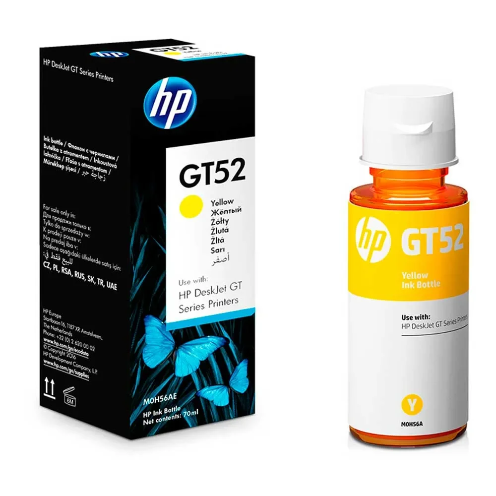 TINTA HP GT52 AMARILLO
