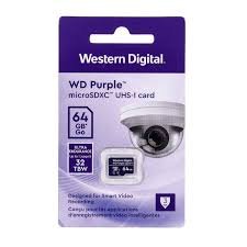 MICROSD 64GB WD PURPLE CLASE 10