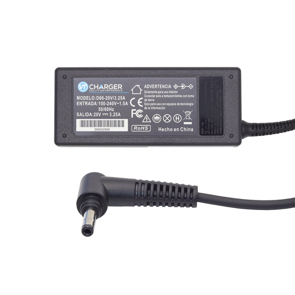 CARGADOR LENOVO 20V3.25A PUNTA AMARILLA