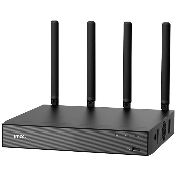 GRABADOR IP WIFI 6 DOBLE BANDA (2.4/5 GHz) DE 10CH, 4 ANTENAS