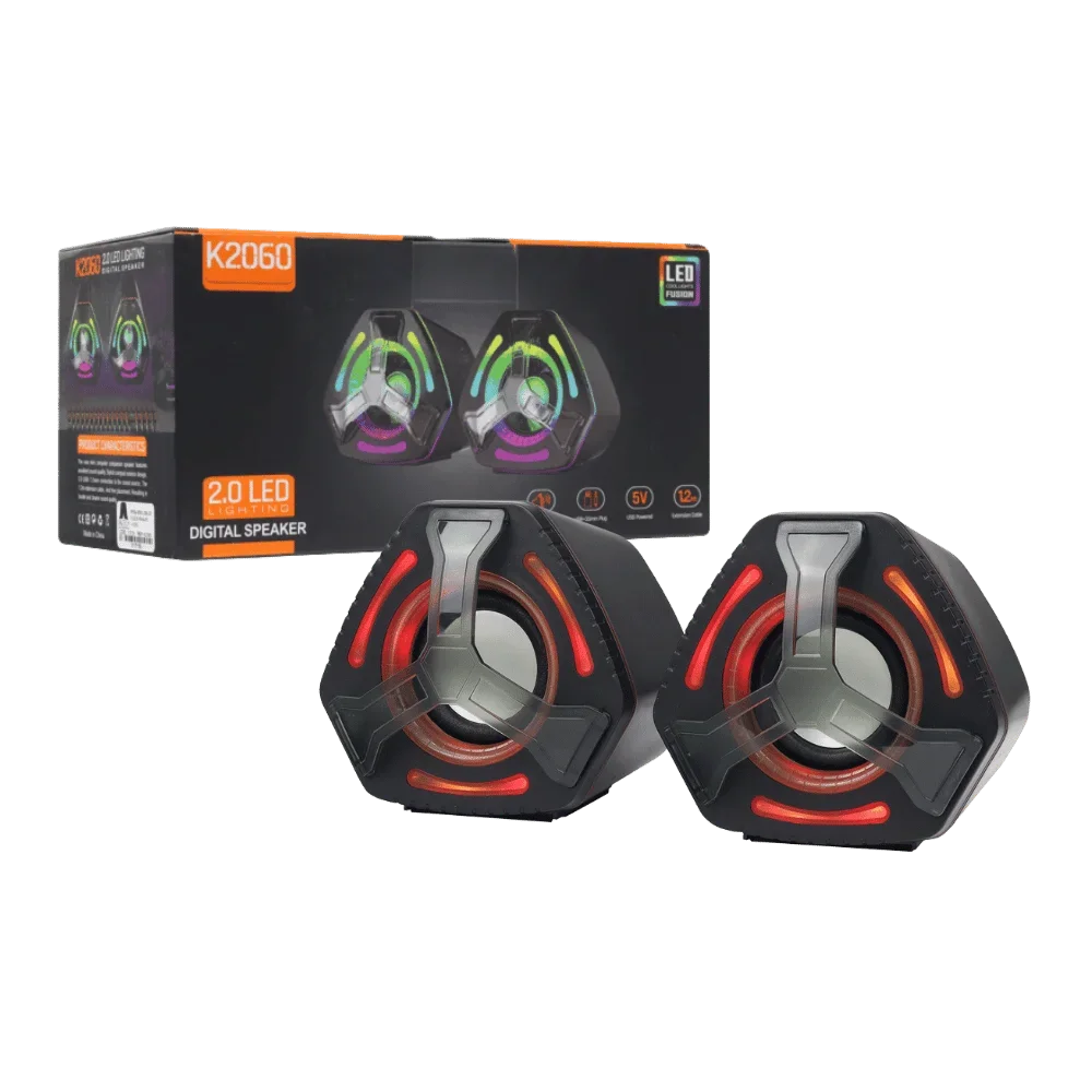 PARLANTES USB LED PC K2060
