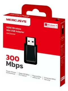 MINI ADAPTADOR USB WIFI 300M
