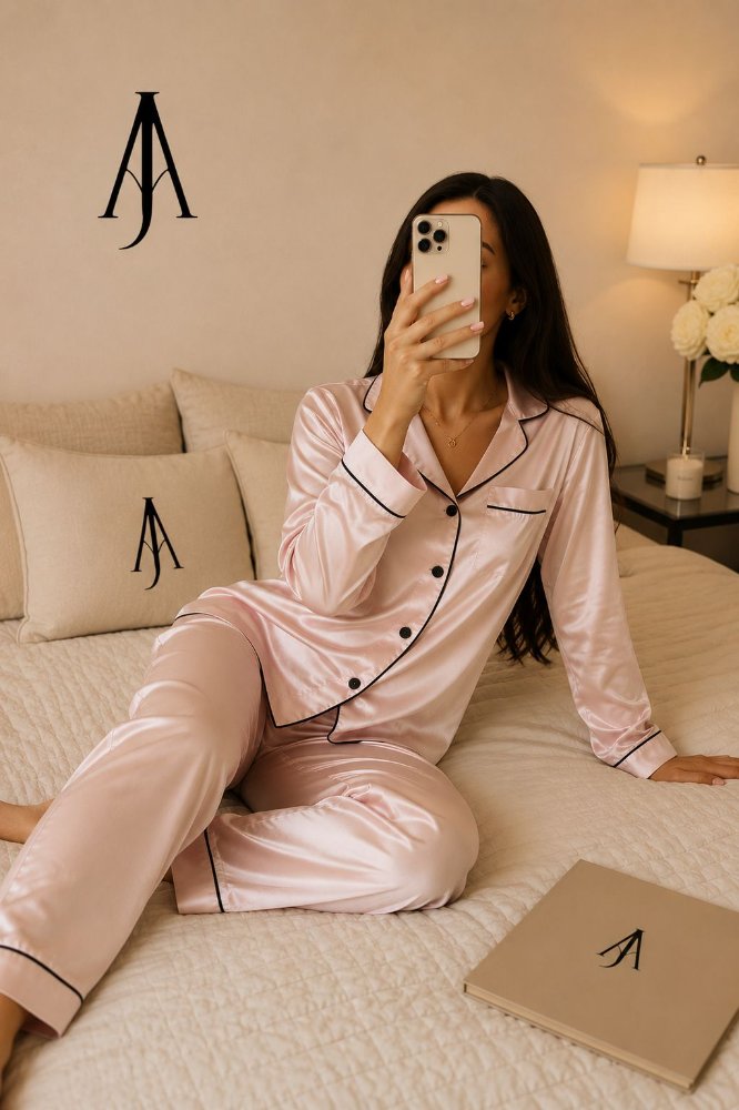 Rose Silk Long Set