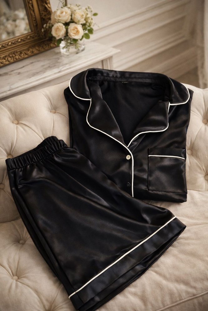 Noir Shirt Set