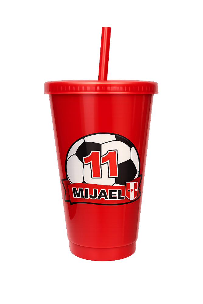 vaso con sorbete rojo