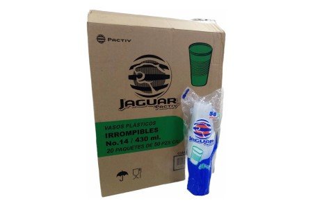 Vaso Plástico #14 (Paq/50Pzas) Jaguar