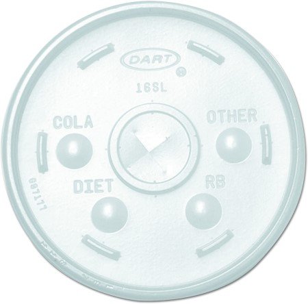 Tapa Ranurada 16SL Dart (Paq/100pzs)