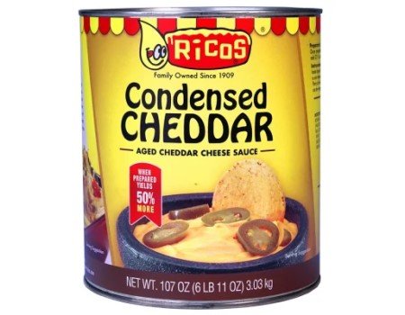 Queso Condensed CHEDDAR Ricos 107 oz