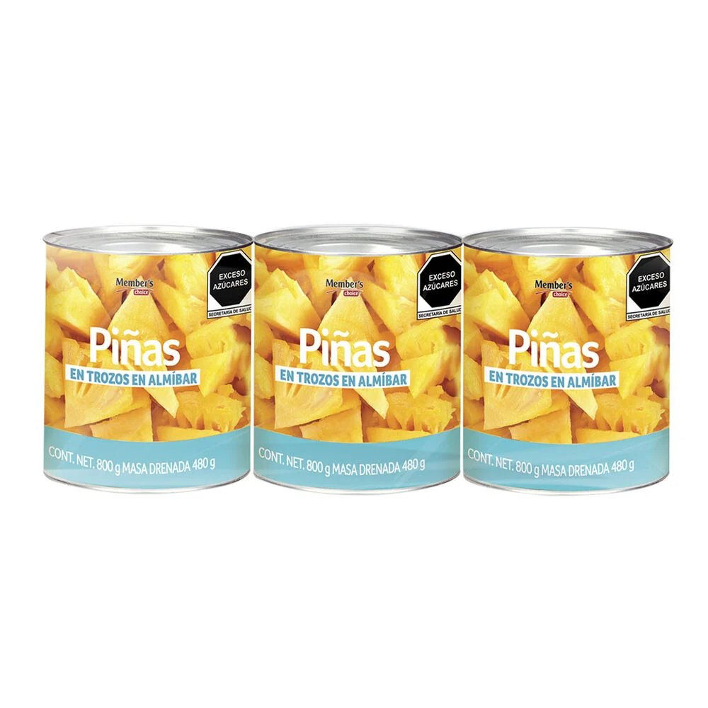 Piña en Trozos Member's Choice 3/800 g