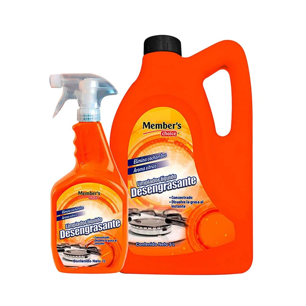 Limpiador Líquido Desengrasante con Triger Member's Choice 6 L