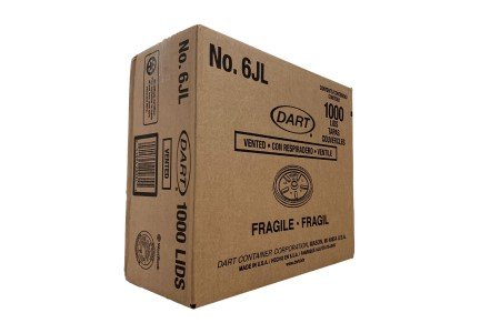 Tapa Lisa 6 JL Dart Caja Con (10 paq/100 pzs c/u)