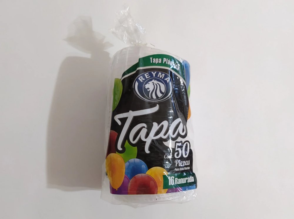 Tapa Plastica Ranurada P/Popote Reyma (Paq/50pzs)