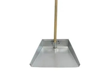 Recogedor De Lamina Con Mango De Madera 1 Pza