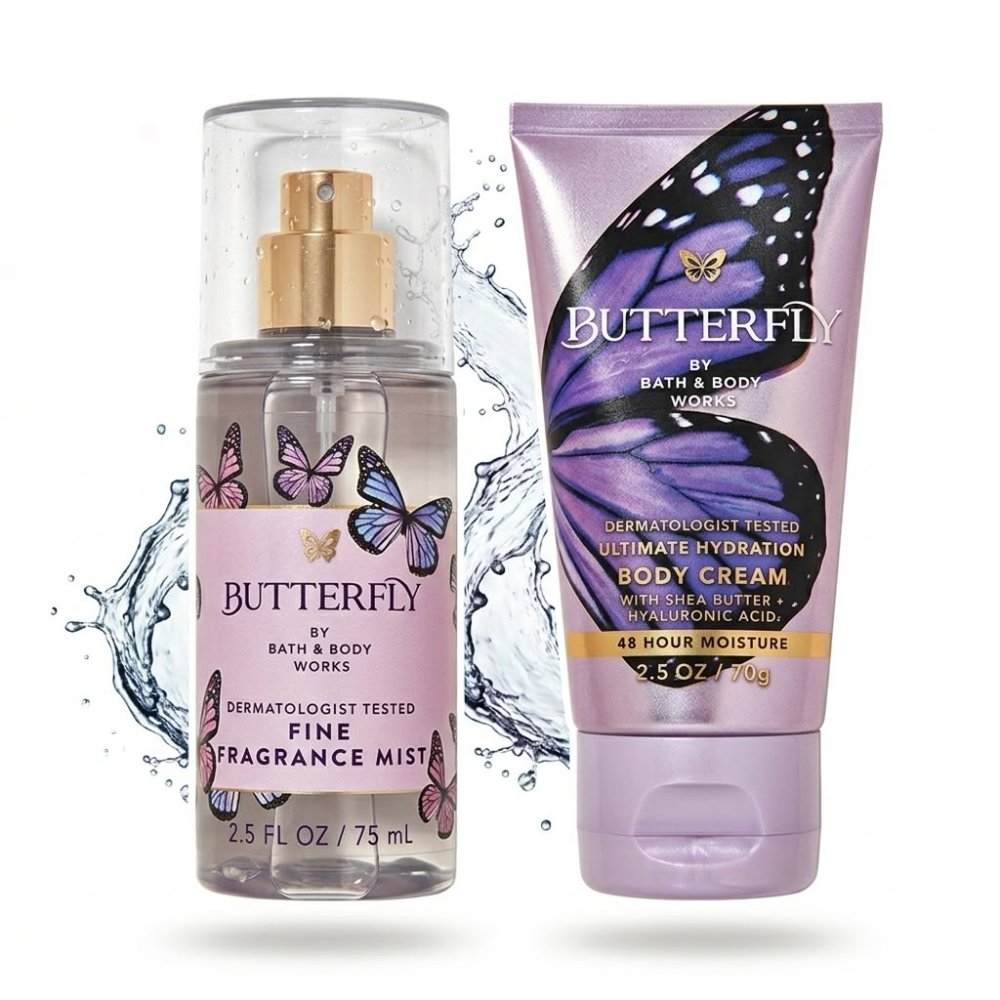SET MINI BATH AND BODY WORKS BUTTERFLY