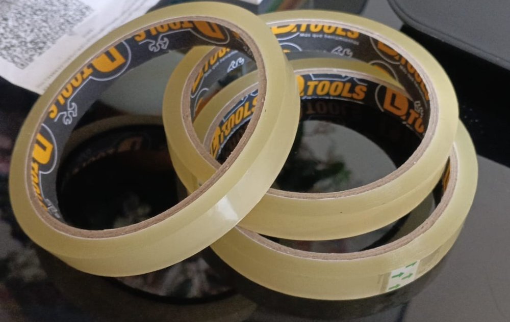cinta adhesiva delgada 12mm 36mts