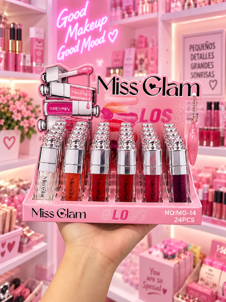 LIP OIL APLICADOR GRUESO TONOS SURTIDOS MISS GLAM